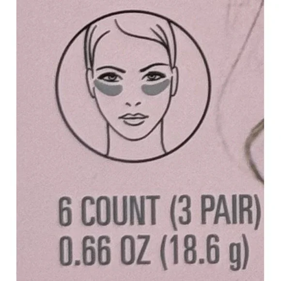Beauty 360 Charcoal Hydrogel Soothing Eye Masks 6 Count - Picture 2 of 6